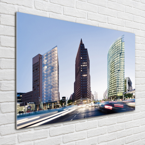 Glass picture wall art Skyscrapers