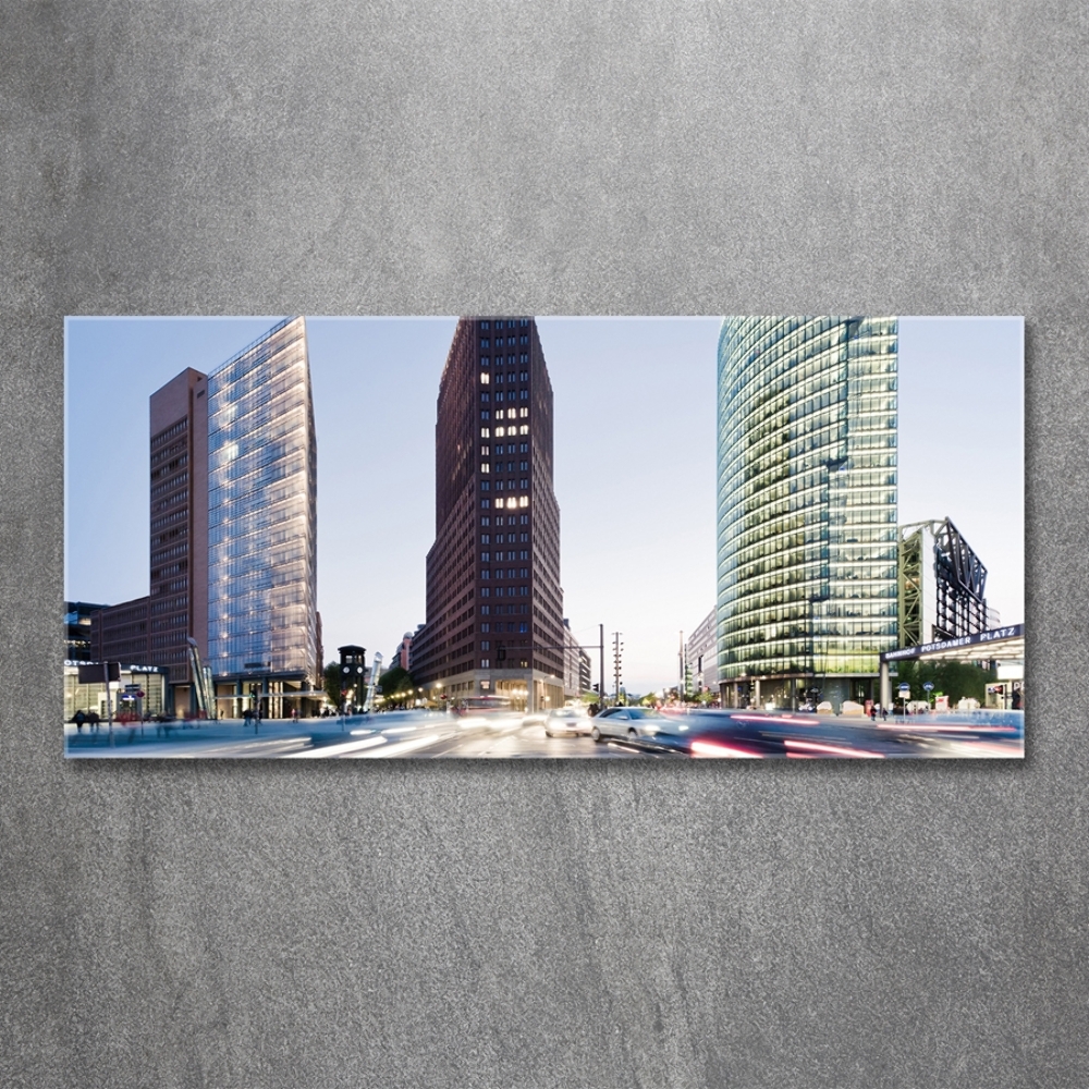 Glass picture wall art Skyscrapers