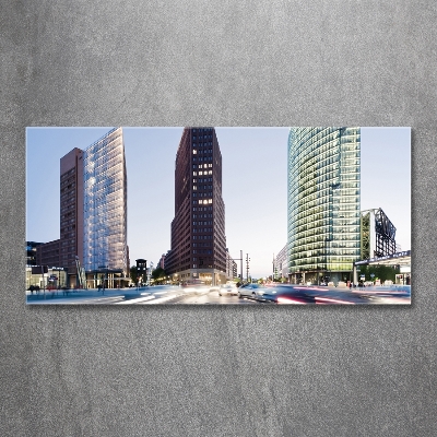 Glass picture wall art Skyscrapers