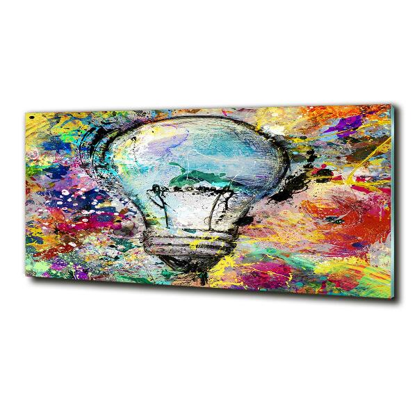 Wall art on glass Bulb