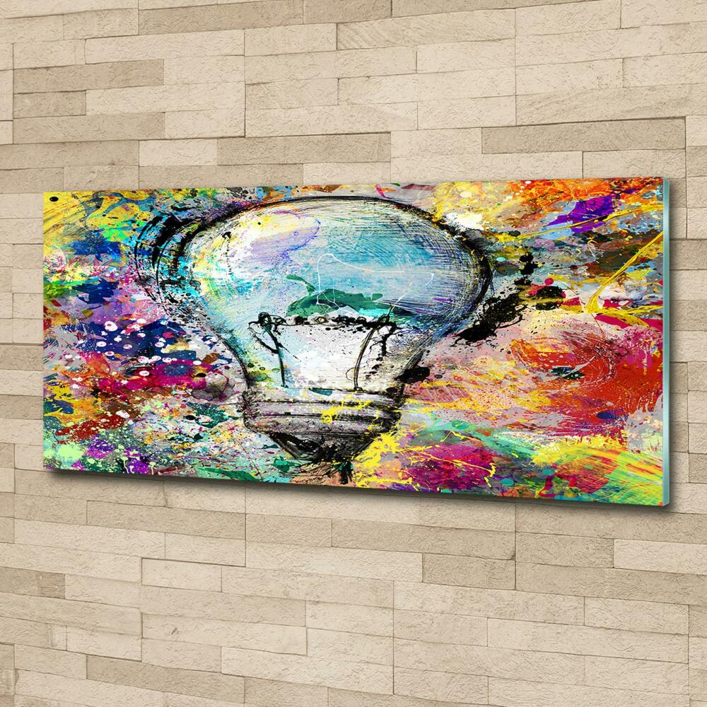 Wall art on glass Bulb