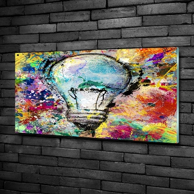 Wall art on glass Bulb