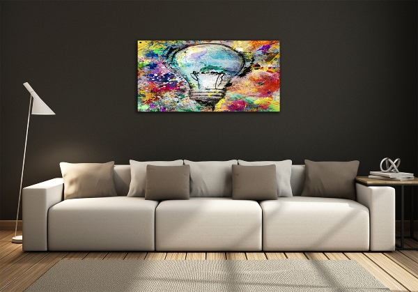 Wall art on glass Bulb