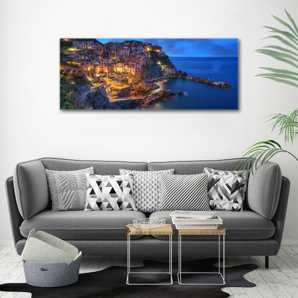 Printed glass wall art Manarola italy