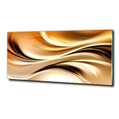 Wall art on glass Abstract waves