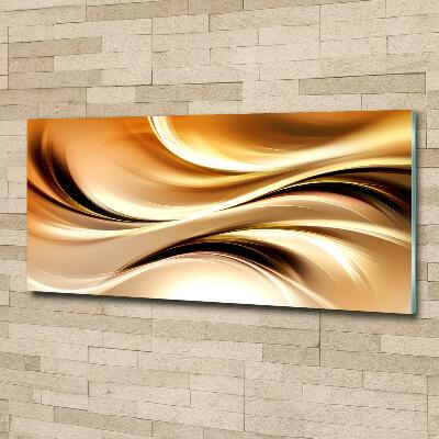 Wall art on glass Abstract waves