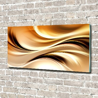 Wall art on glass Abstract waves