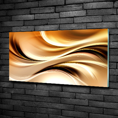 Wall art on glass Abstract waves