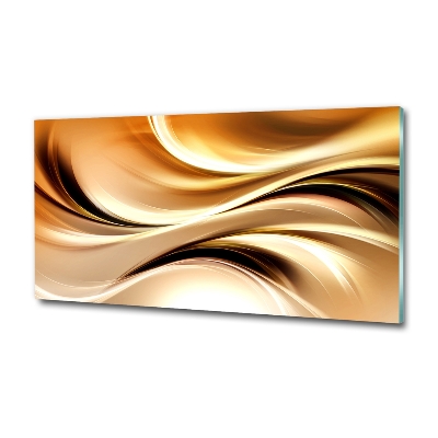 Wall art on glass Abstract waves