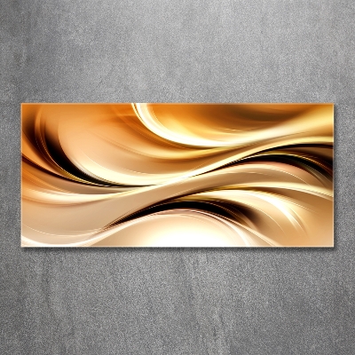 Wall art on glass Abstract waves