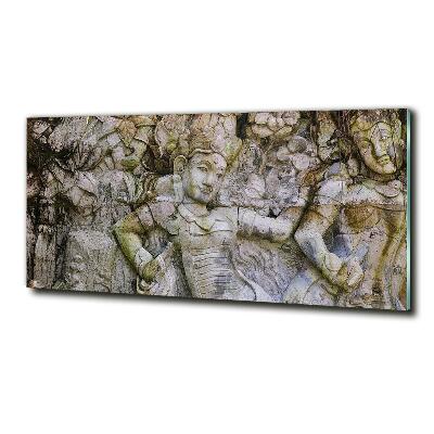 Glass picture wall art Stone sculpture