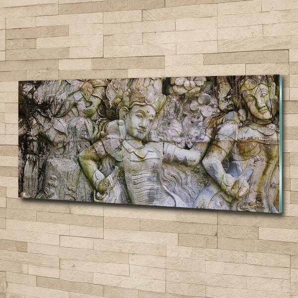 Glass picture wall art Stone sculpture