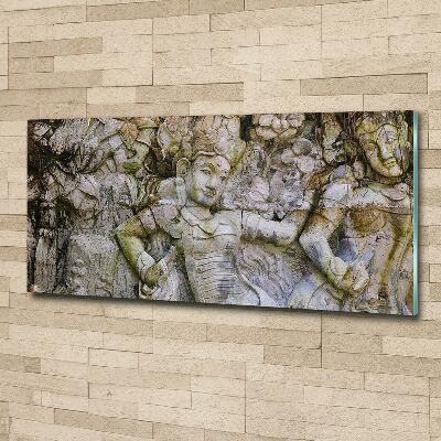 Glass picture wall art Stone sculpture