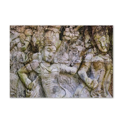 Glass picture wall art Stone sculpture