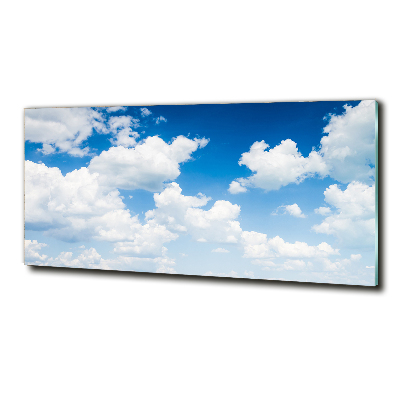 Glass art print Clouds in the sky