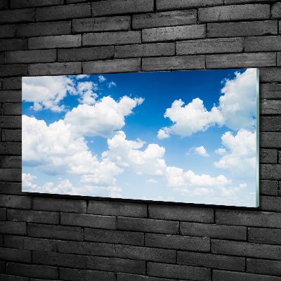 Glass art print Clouds in the sky