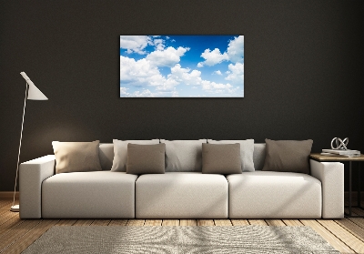 Glass art print Clouds in the sky