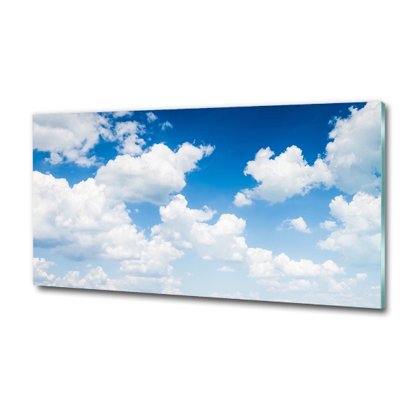 Glass art print Clouds in the sky