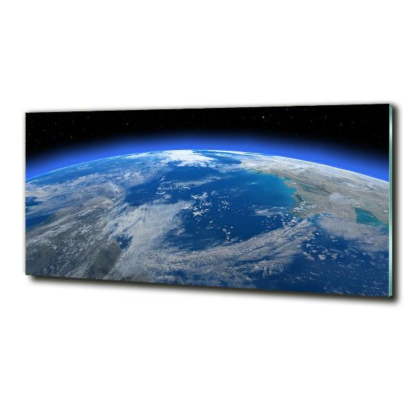 Photo printed on glass Planet earth