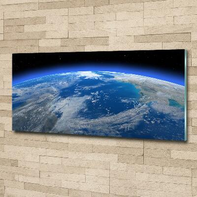 Photo printed on glass Planet earth