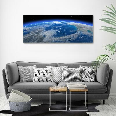 Photo printed on glass Planet earth