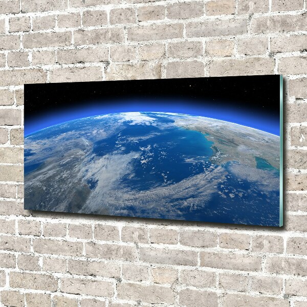 Photo printed on glass Planet earth