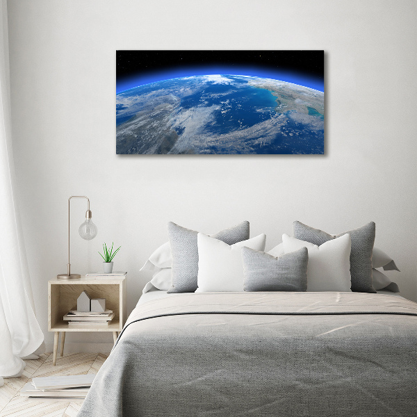 Photo printed on glass Planet earth