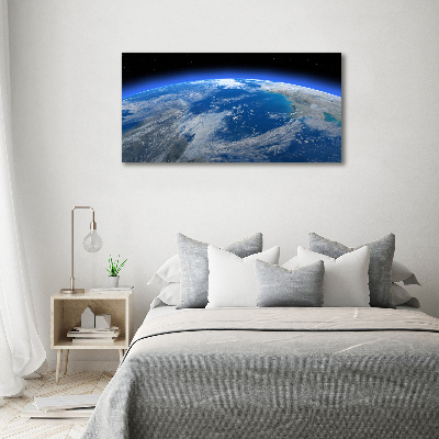 Photo printed on glass Planet earth