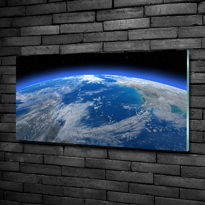 Photo printed on glass Planet earth