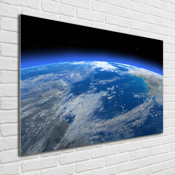 Photo printed on glass Planet earth