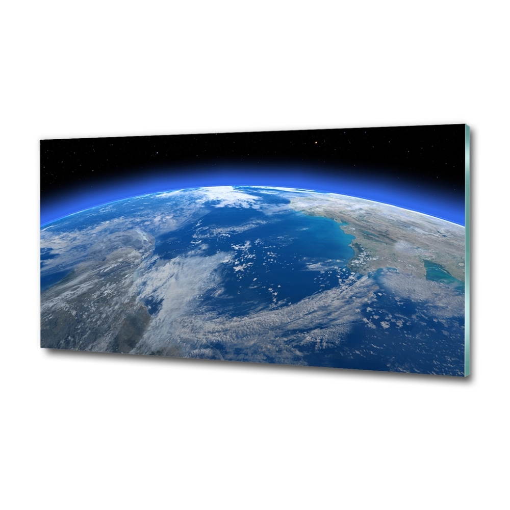 Photo printed on glass Planet earth