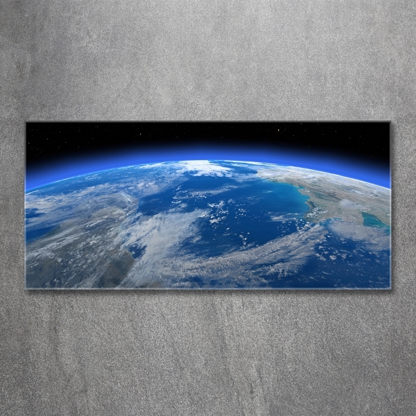 Photo printed on glass Planet earth