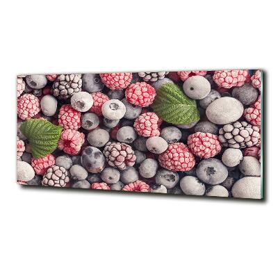 Wall art on glass Frozen forest fruit