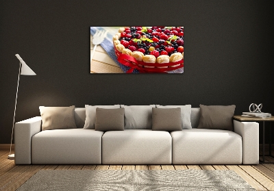 Wall art on glass Forest fruit cake