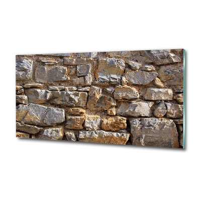 Glass wall art Stone wall