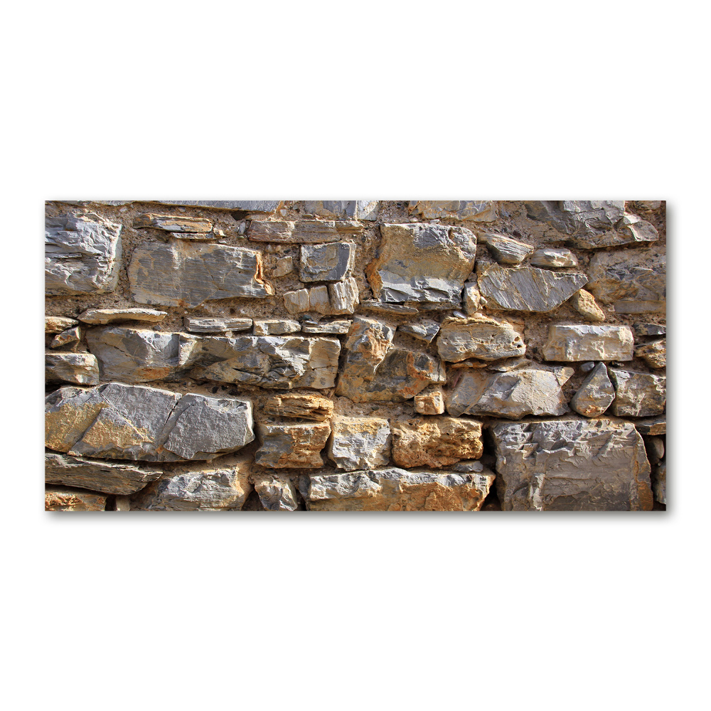 Glass wall art Stone wall