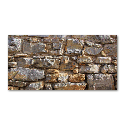 Glass wall art Stone wall