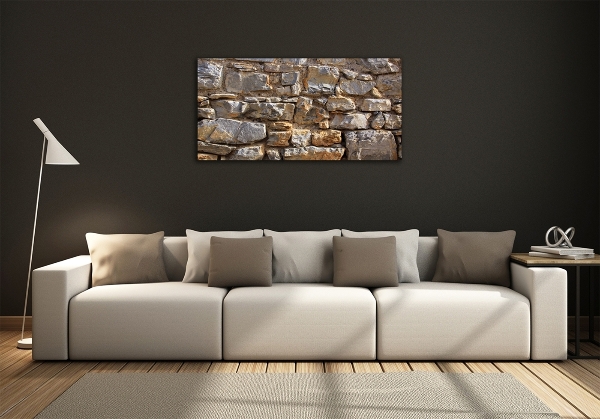 Glass wall art Stone wall