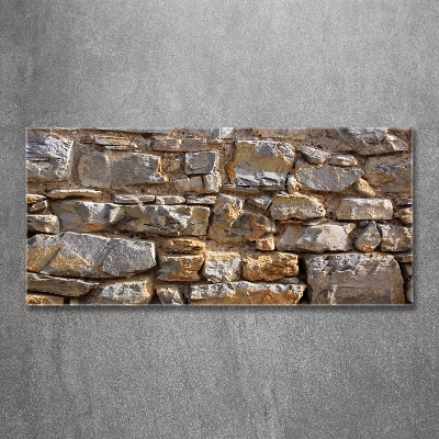 Glass wall art Stone wall