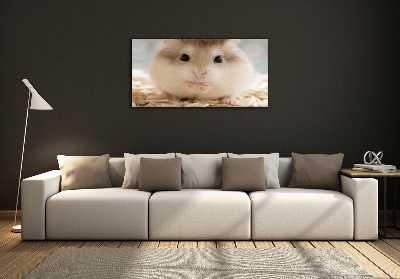 Wall art on glass Hamster