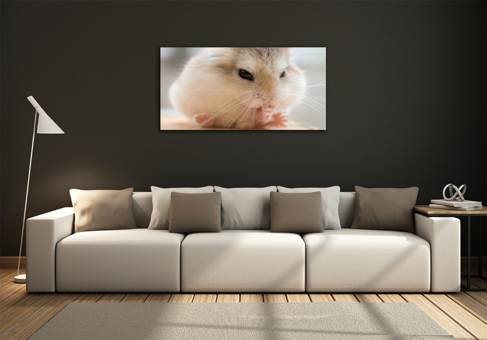 Wall art on glass Hamster