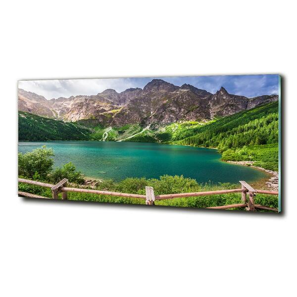 Glass art picture Morskie oko tatry