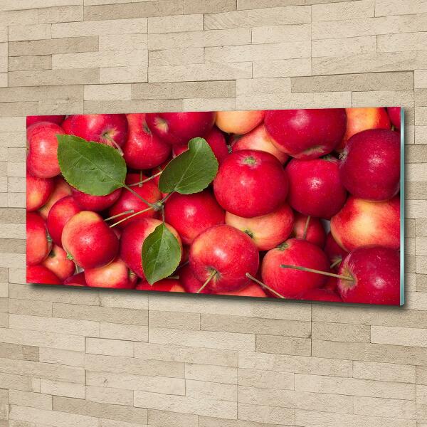 Wall art on glass Red apples