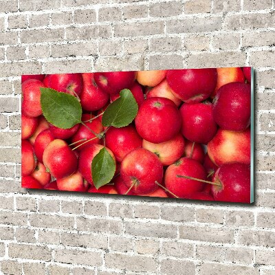 Wall art on glass Red apples