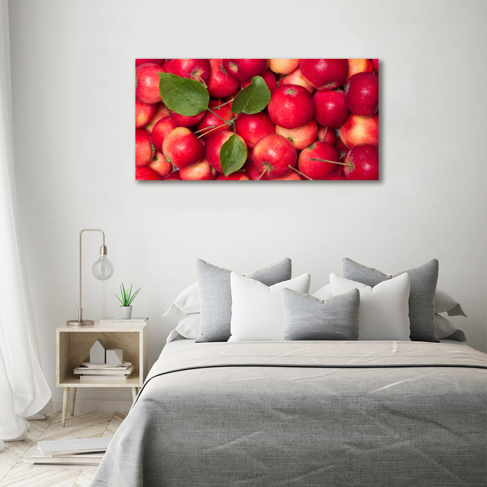 Wall art on glass Red apples