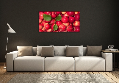 Wall art on glass Red apples