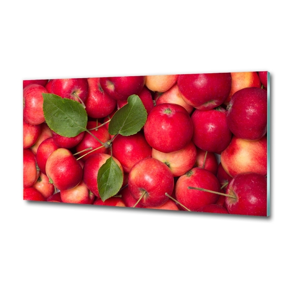 Wall art on glass Red apples