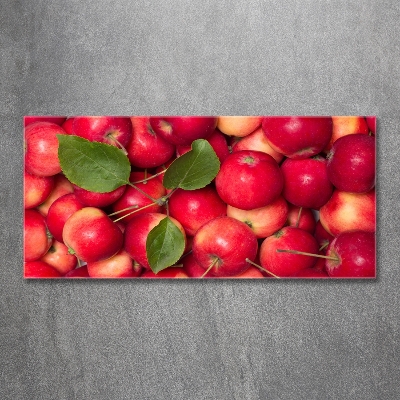 Wall art on glass Red apples