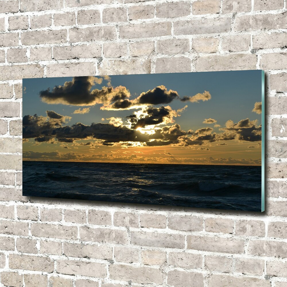 Photo printed on glass West by the sea