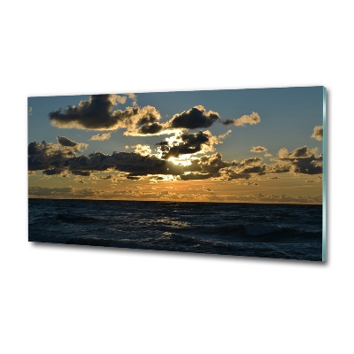 Photo printed on glass West by the sea